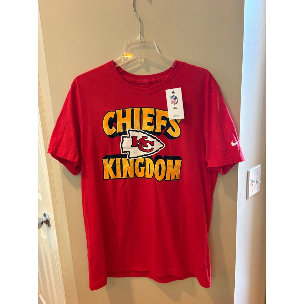 Nike Kansas City Chiefs Kingdom Red Graphic T-Shirt Mens Large NWT NFL Apparel